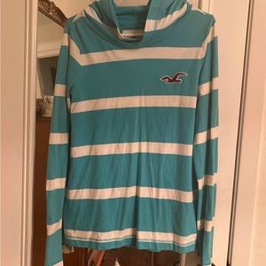 Hollister blue stripe hoodie